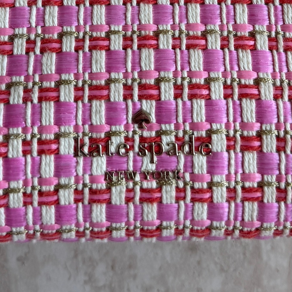 Kate Spade Alexia Raffia Tweed Convertible Crossbody Clutch Bag - Picture 3 of 5